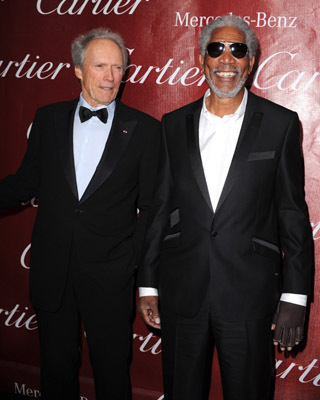 Clint Eastwood and Morgan Freeman