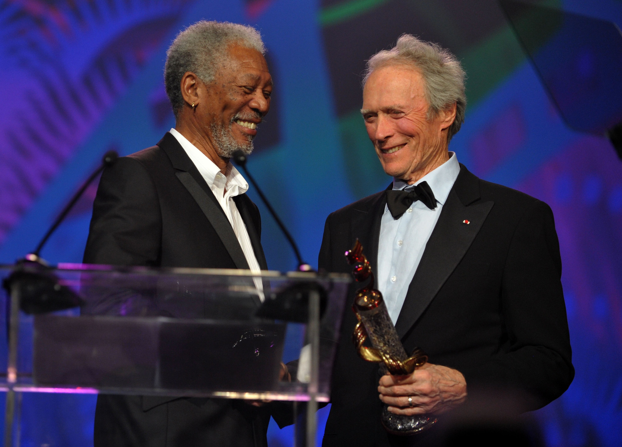 Clint Eastwood and Morgan Freeman