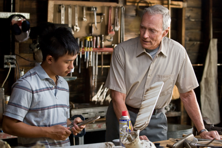 Still of Clint Eastwood and Bee Vang in Gran Torino (2008)