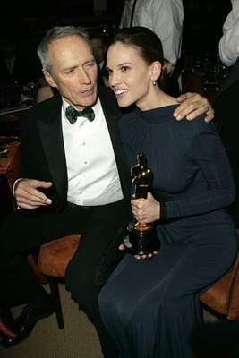 Clint Eastwood and Hilary Swank