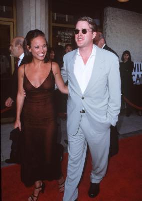 Cary Elwes and Lisa Marie Kurbikoff at event of Trumeno sou (1998)