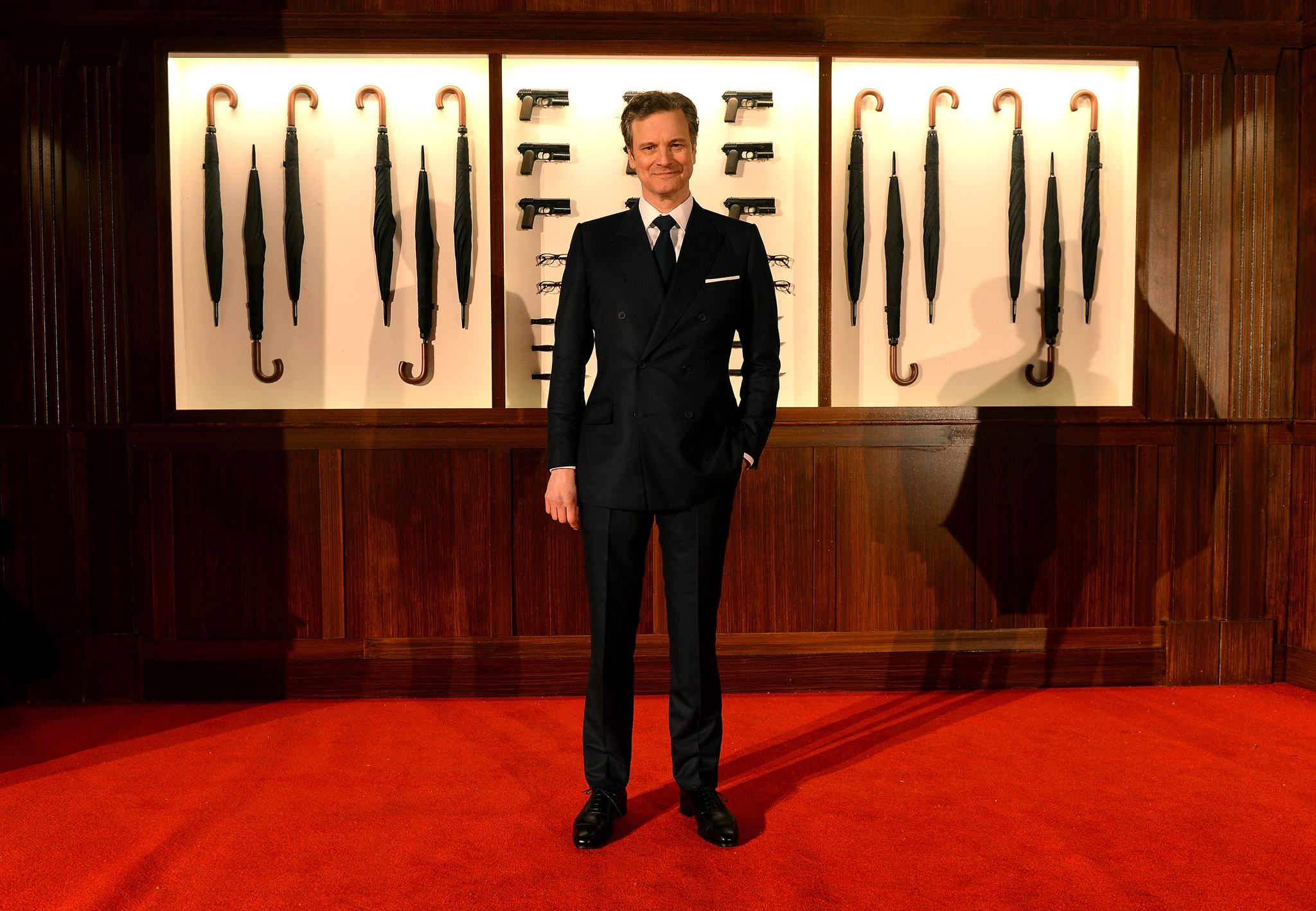 Colin Firth at event of Kingsman. Slaptoji tarnyba (2014)