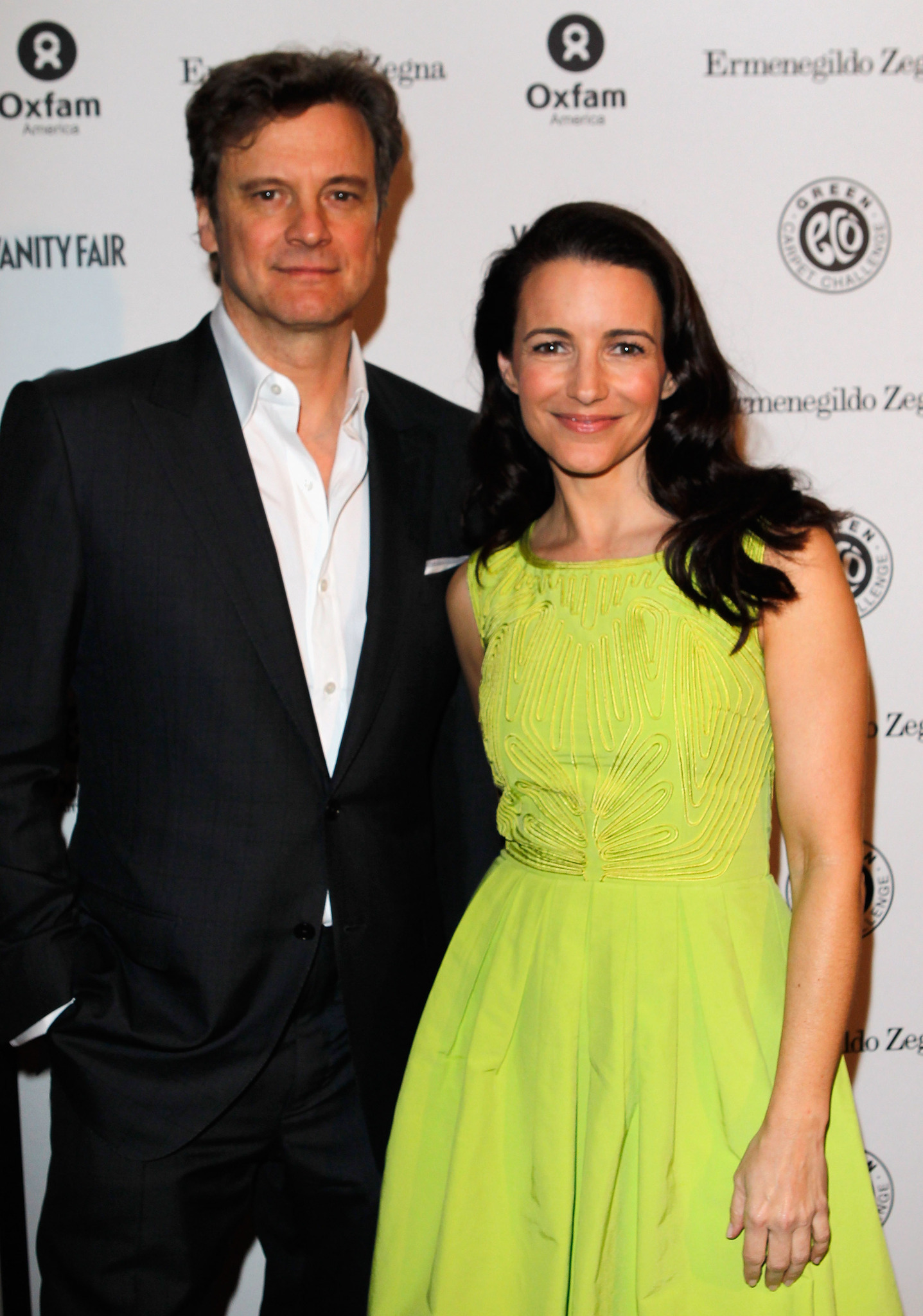 Colin Firth and Kristin Davis