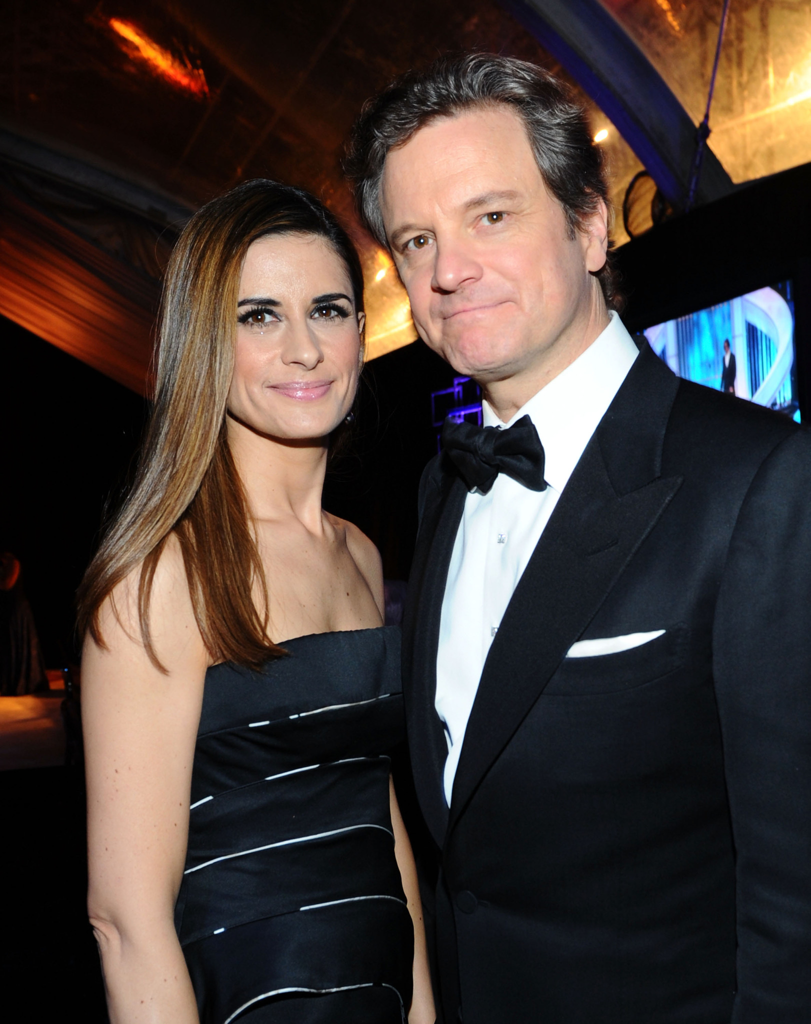 Colin Firth and Livia Giuggioli