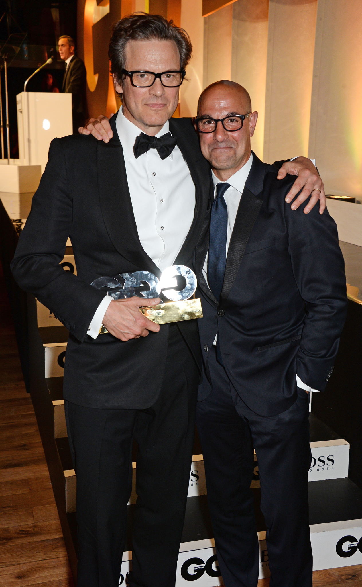 Colin Firth and Stanley Tucci