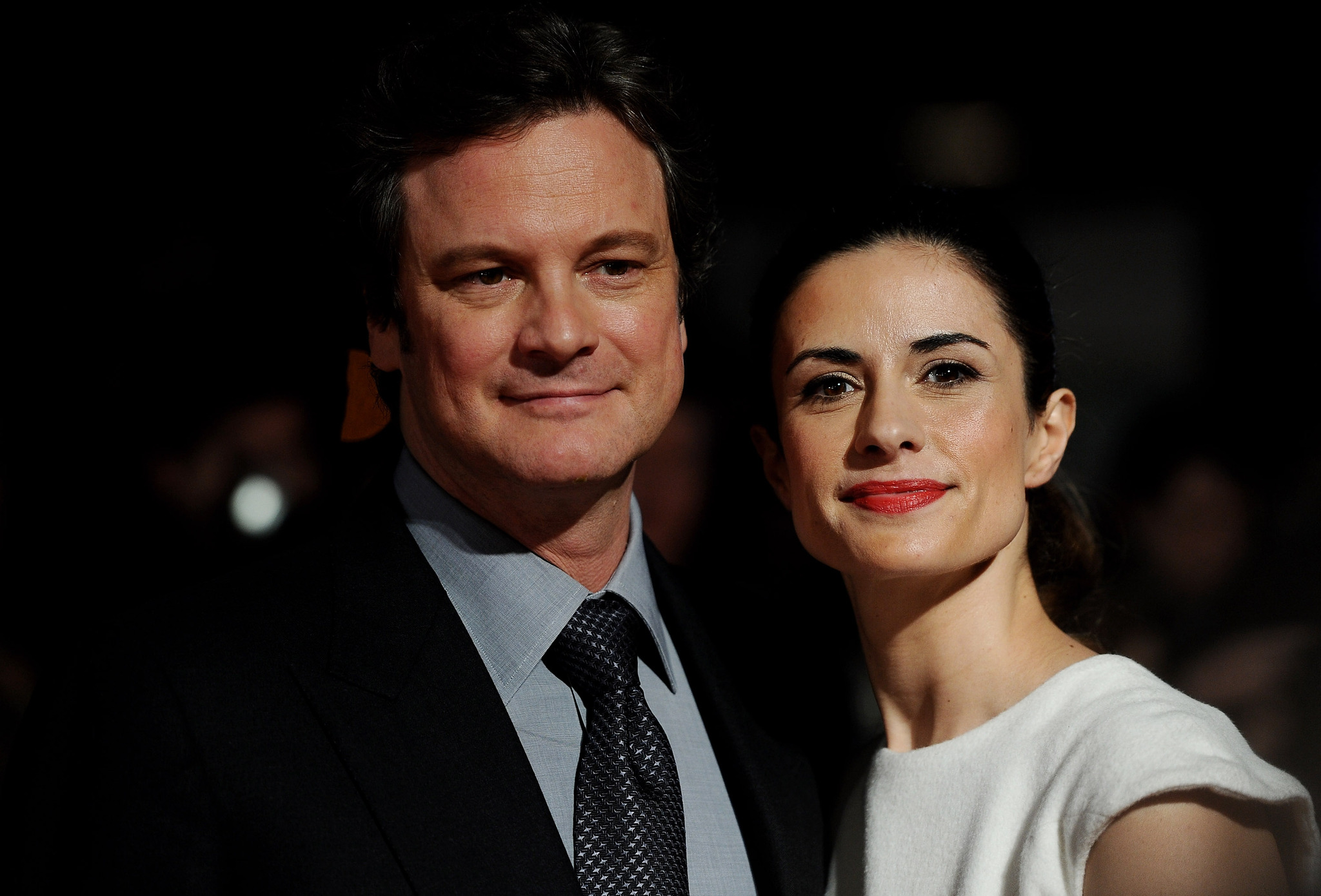 Colin Firth and Livia Giuggioli