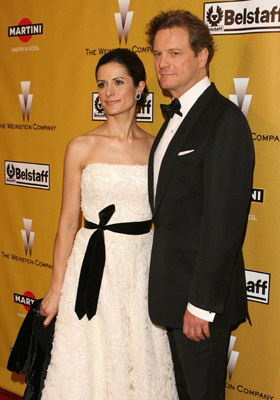 Colin Firth and Livia Giuggioli