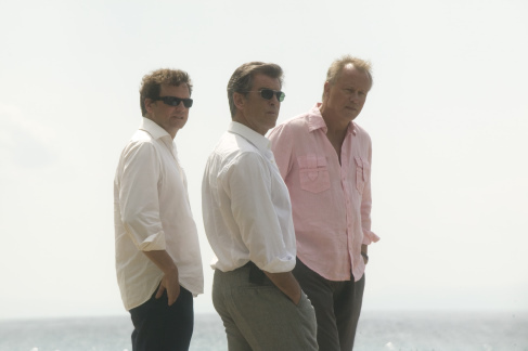 Still of Pierce Brosnan, Colin Firth and Stellan Skarsgård in Mamma Mia! (2008)