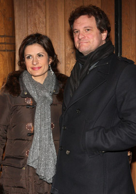 Colin Firth and Livia Giuggioli