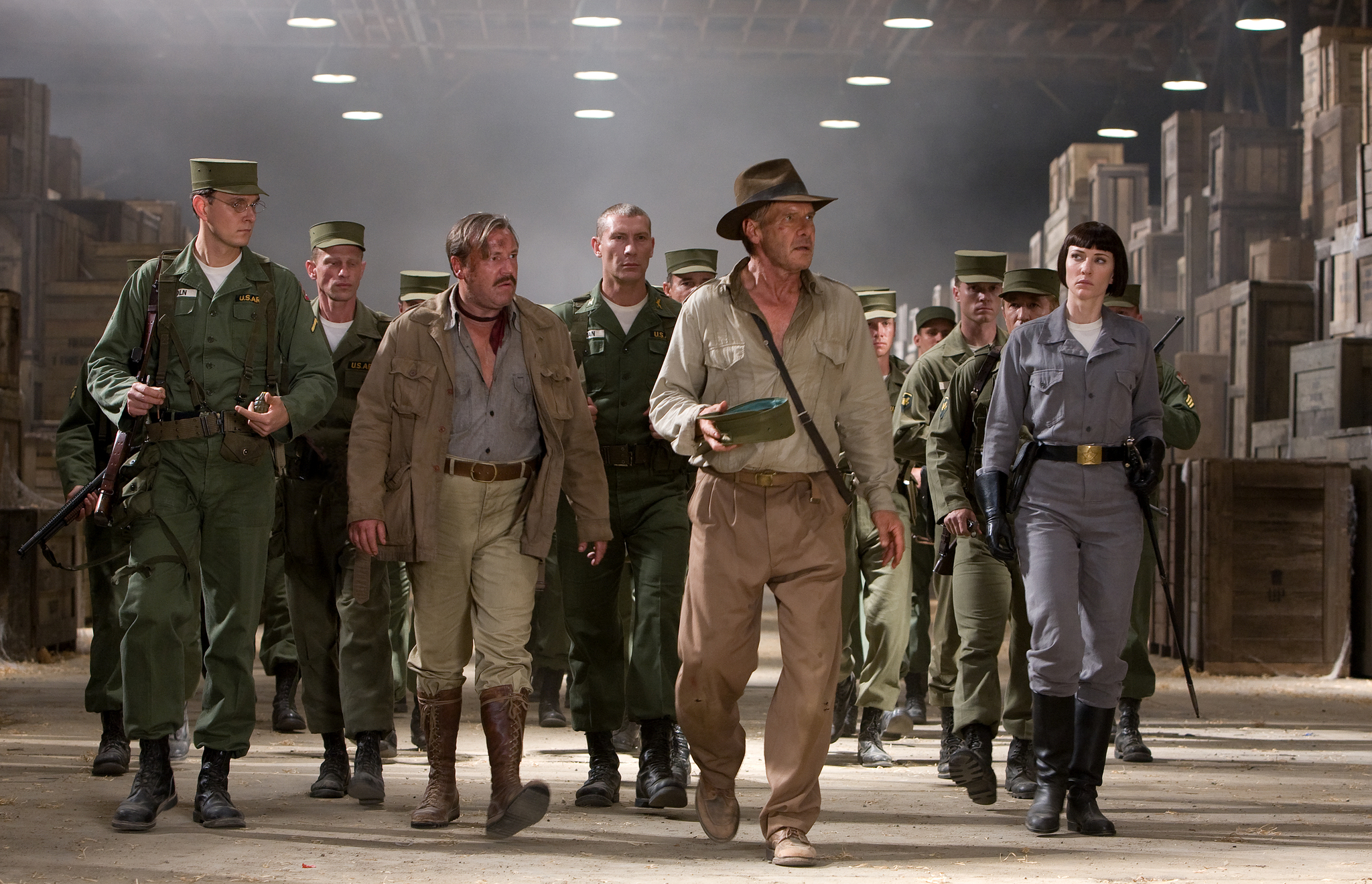 Still of Harrison Ford, Cate Blanchett, Pasha D. Lychnikoff, Ray Winstone, Igor Jijikine and Emmanuel Todorov in Indiana Dzounsas ir kristolo kaukoles karalyste (2008)