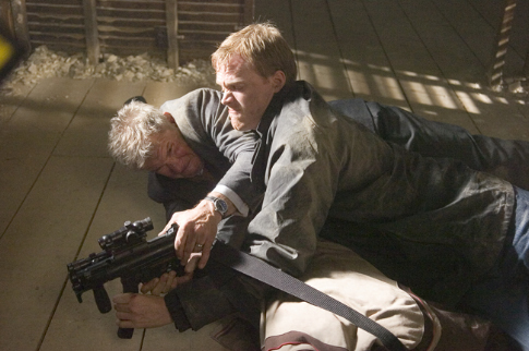 Still of Harrison Ford and Paul Bettany in Firewall (2006)