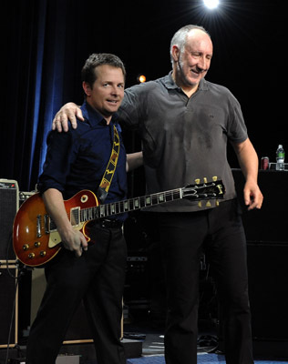 Michael J. Fox and Pete Townshend
