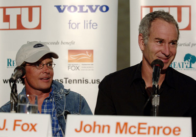 Michael J. Fox and John McEnroe