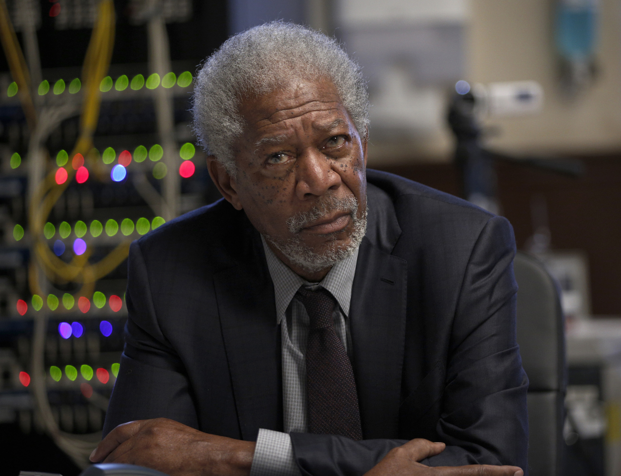 Still of Morgan Freeman in Liusi (2014)