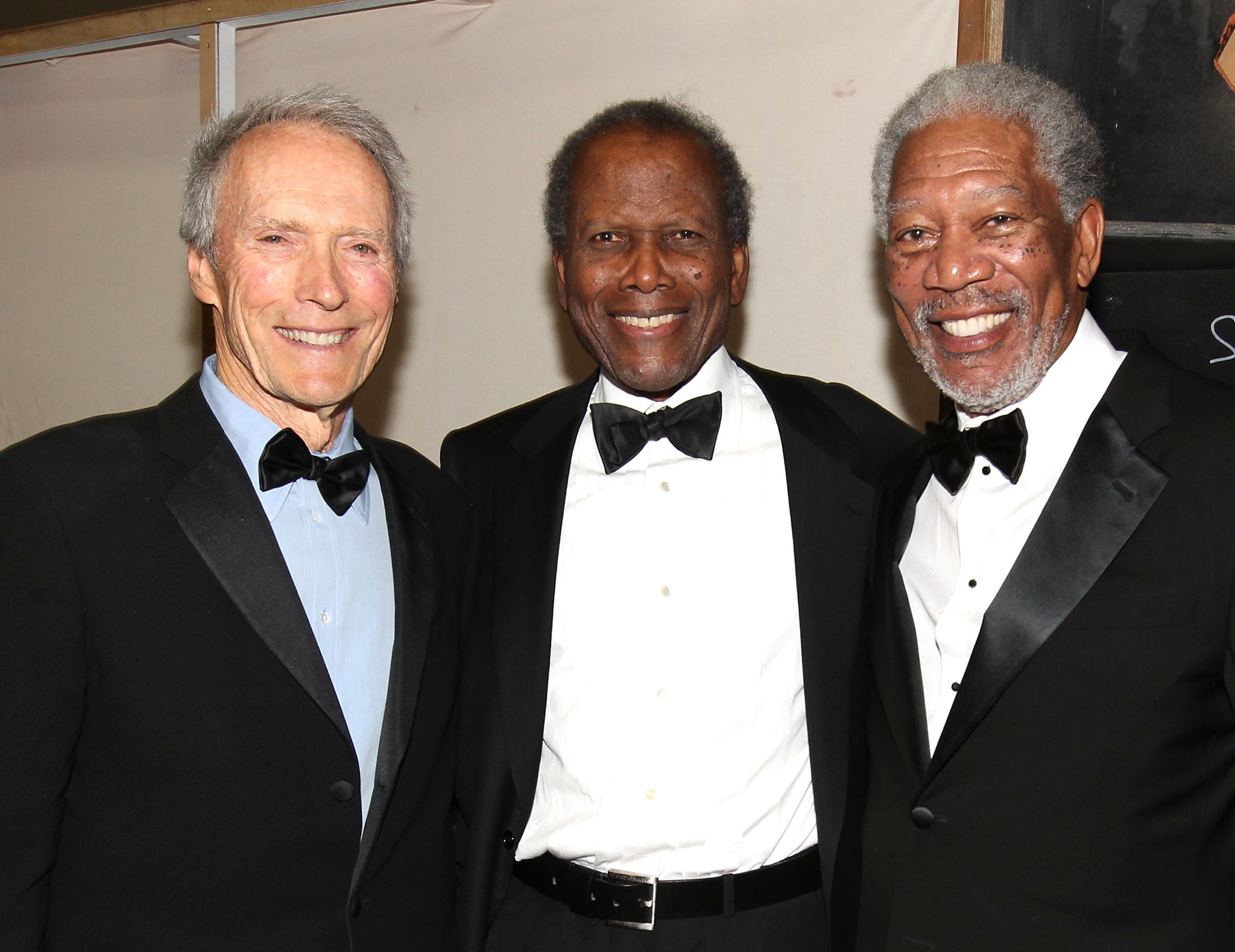 Clint Eastwood, Morgan Freeman and Sidney Poitier