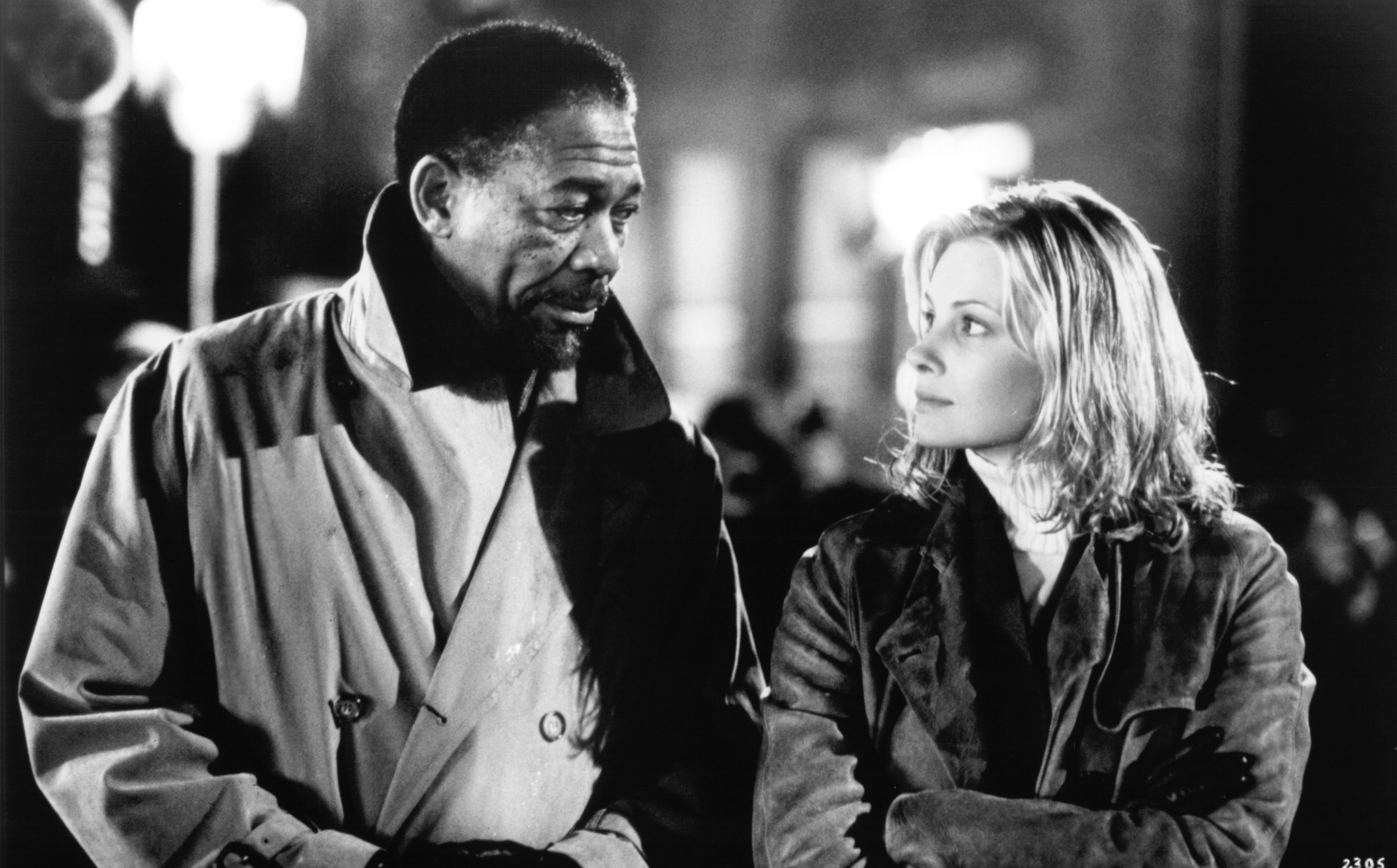 Still of Morgan Freeman and Monica Potter in Along Came a Spider (2001)