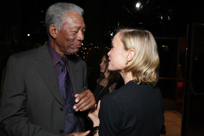 Morgan Freeman and Radha Mitchell at event of Feast of Love (2007)