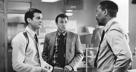 Still of Cary Elwes, Morgan Freeman and Alex McArthur in Kiss the Girls (1997)