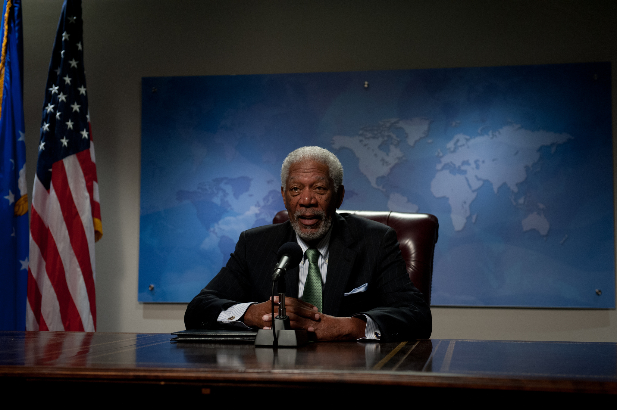 Still of Morgan Freeman in Olimpo apgultis (2013)