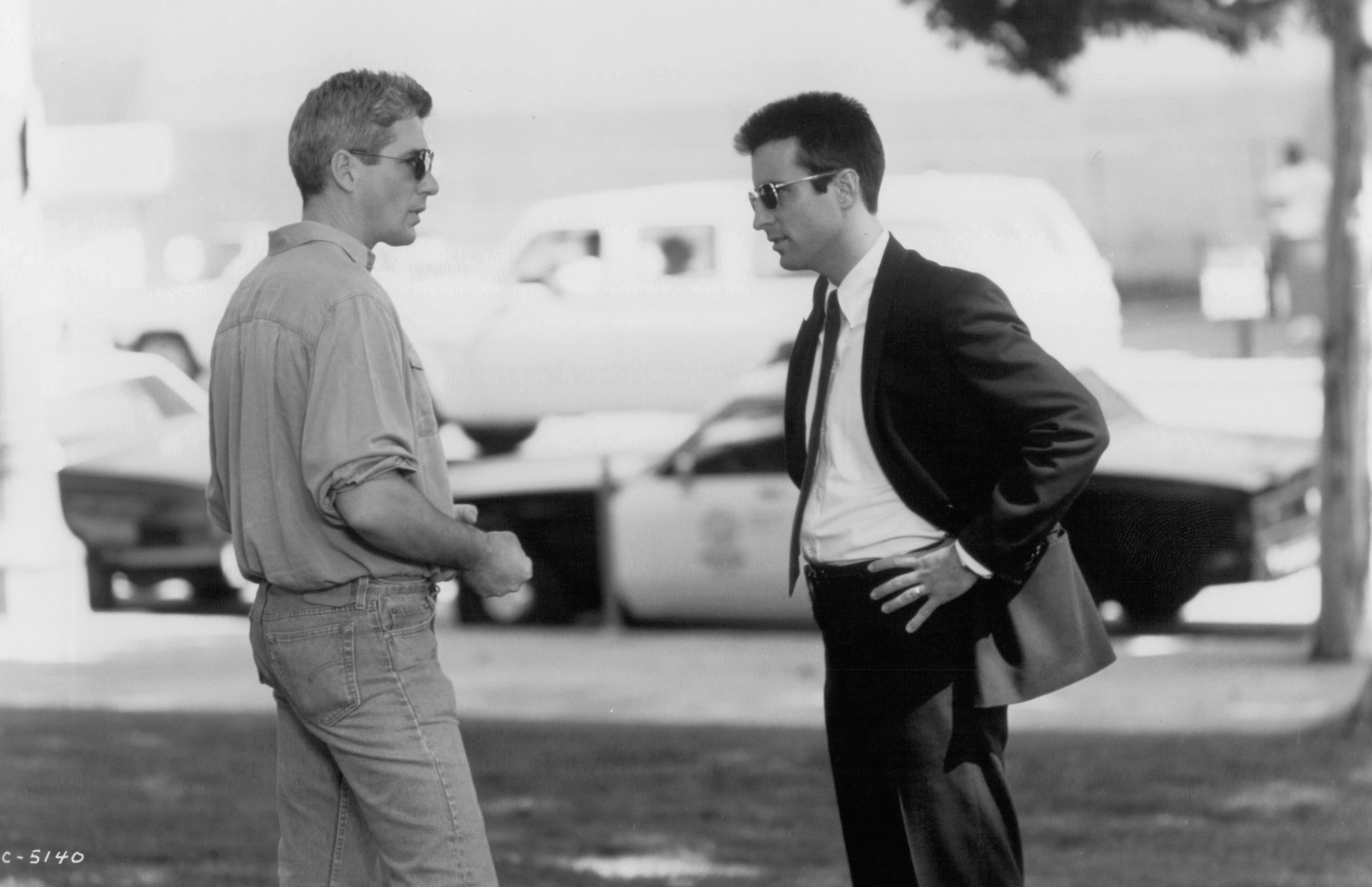 Still of Richard Gere and Andy Garcia in Internal Affairs (1990)