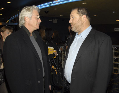 Richard Gere and Harvey Weinstein at event of Manes cia nera (2007)