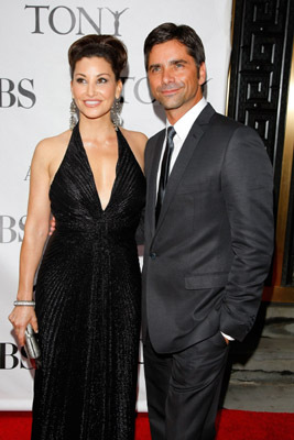 Gina Gershon and John Stamos