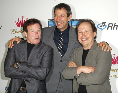 Jeff Goldblum, Robin Williams and Billy Crystal