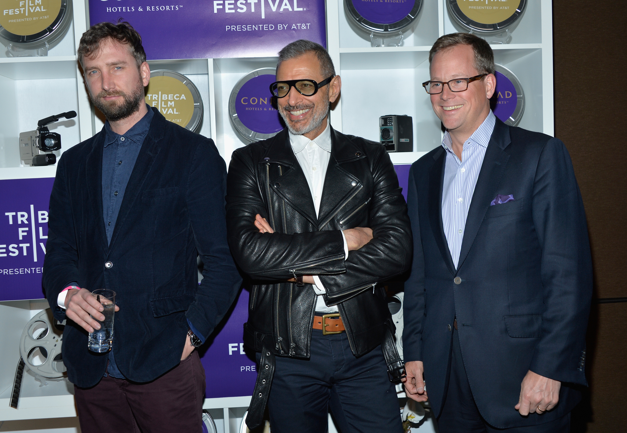 Matt Spengler, Jeff Goldblum and guest attend the TFF Awards Night during the 2014 Tribeca Film Festival at Conrad New York on April 24, 2014 in New York City.