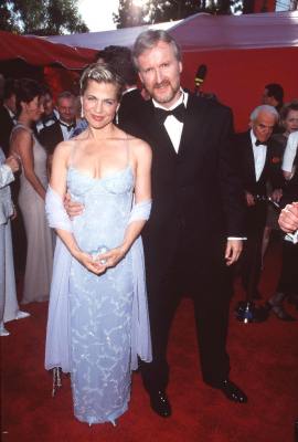 James Cameron and Linda Hamilton at event of The 70th Annual Academy Awards (1998)