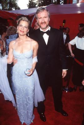 James Cameron and Linda Hamilton at event of The 70th Annual Academy Awards (1998)
