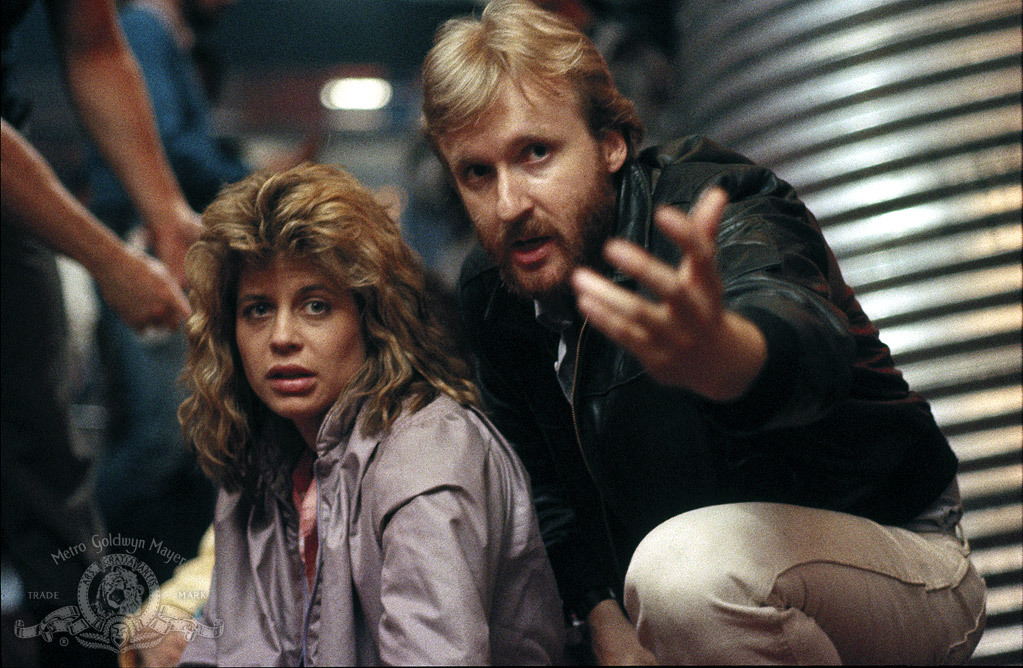 James Cameron and Linda Hamilton in Terminatorius (1984)