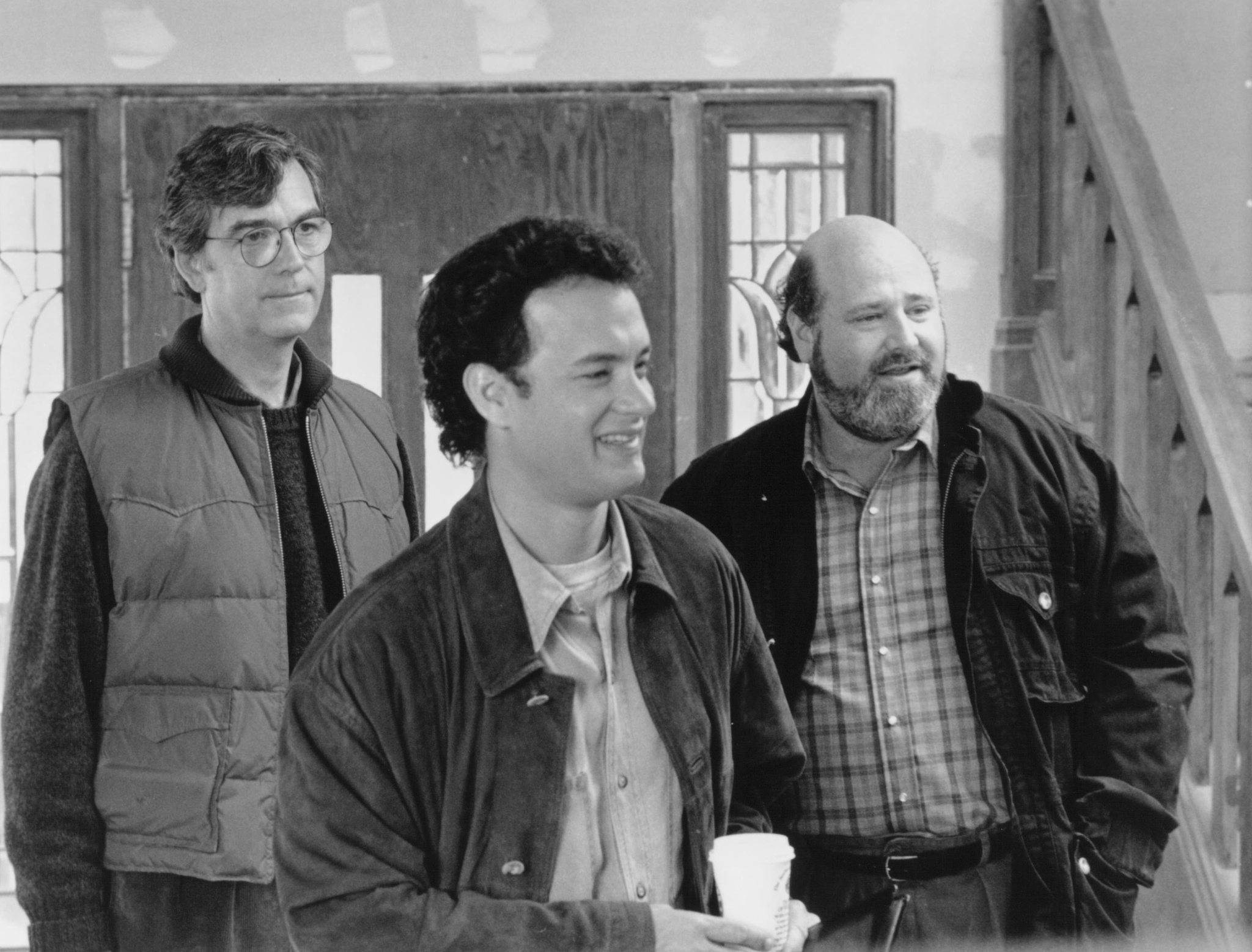 Still of Tom Hanks and Rob Reiner in Sleepless in Seattle (1993)
