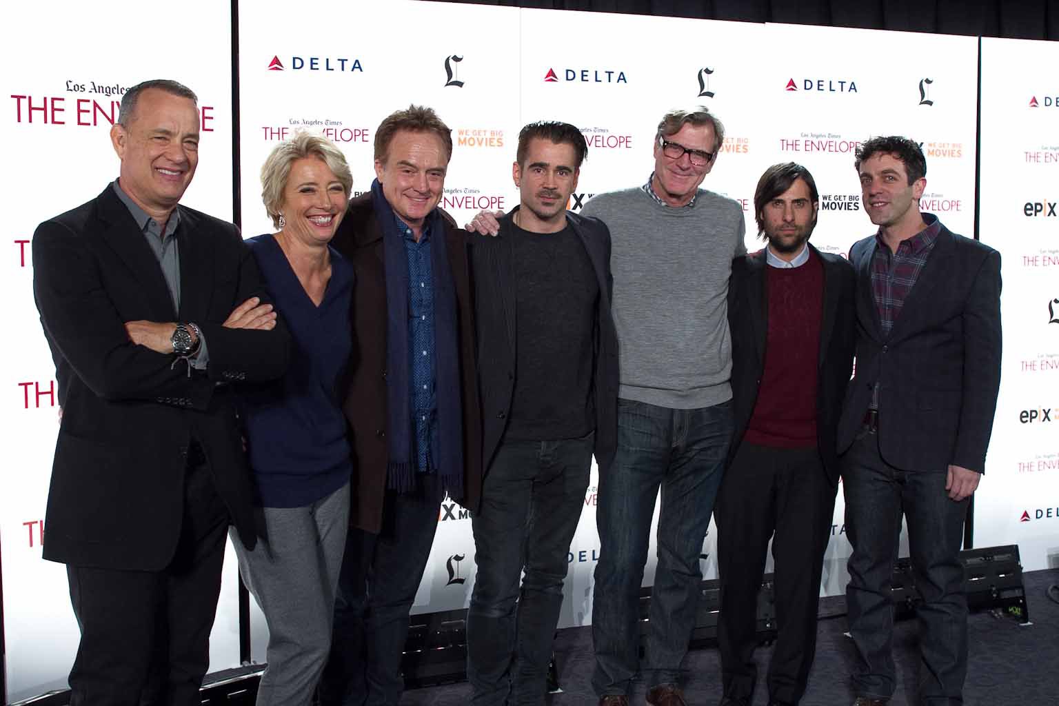 Tom Hanks, Emma Thompson, Jason Schwartzman, Colin Farrell, John Lee Hancock, Bradley Whitford and B.J. Novak