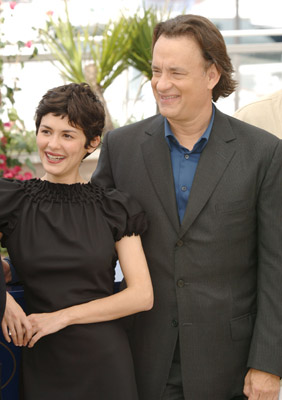 Tom Hanks and Audrey Tautou at event of The Da Vinci Code (2006)