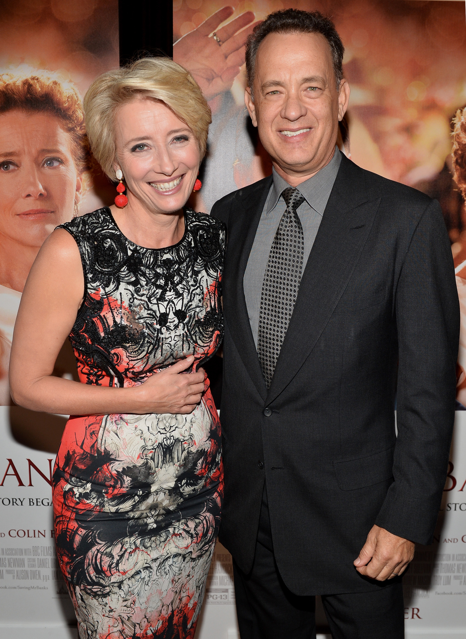 Tom Hanks and Emma Thompson at event of Isgelbeti pona Benksa (2013)