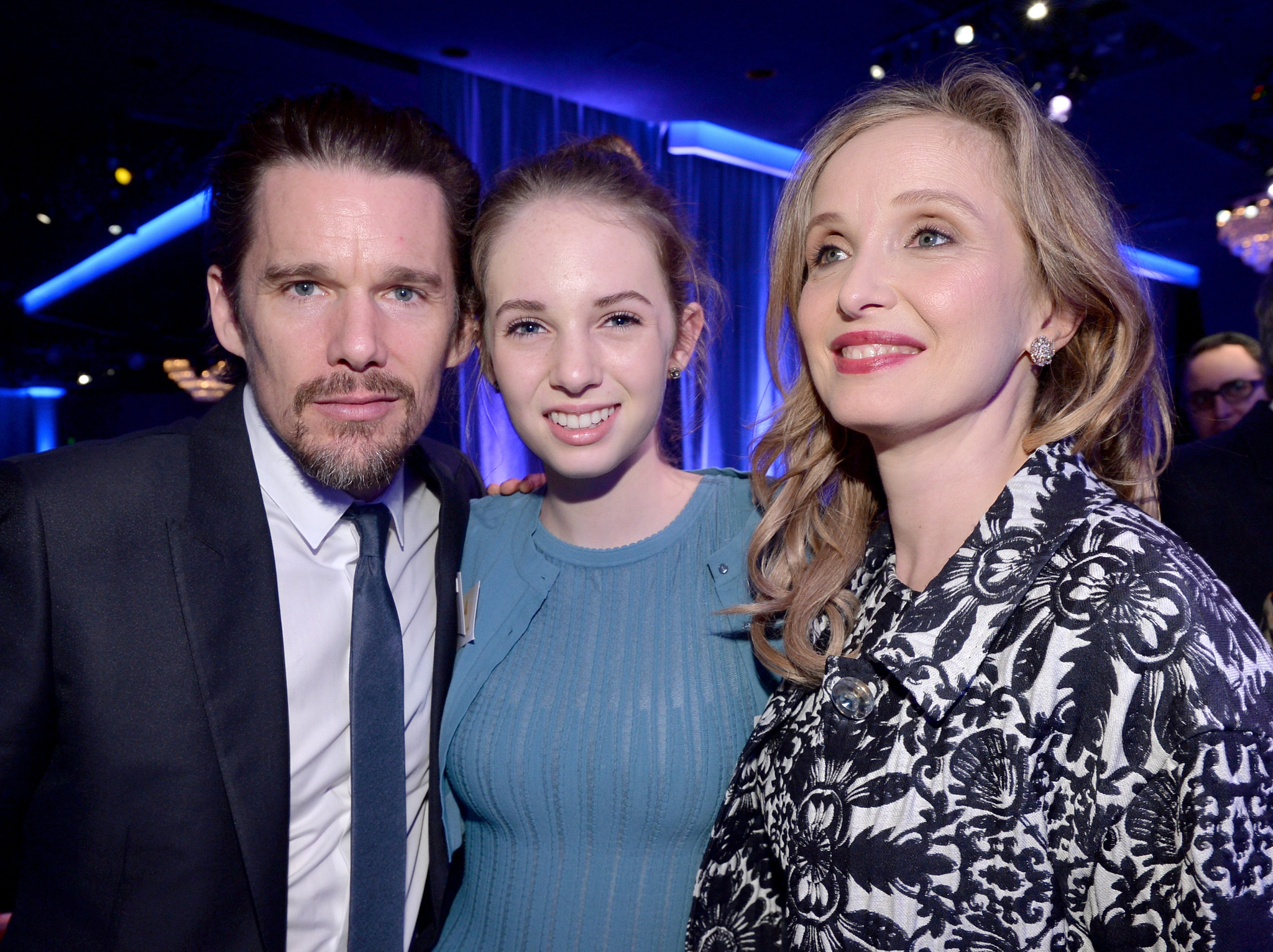 Ethan Hawke, Julie Delpy and Maya Thurman-Hawke