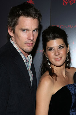 Ethan Hawke and Marisa Tomei at event of Before the Devil Knows You're Dead (2007)