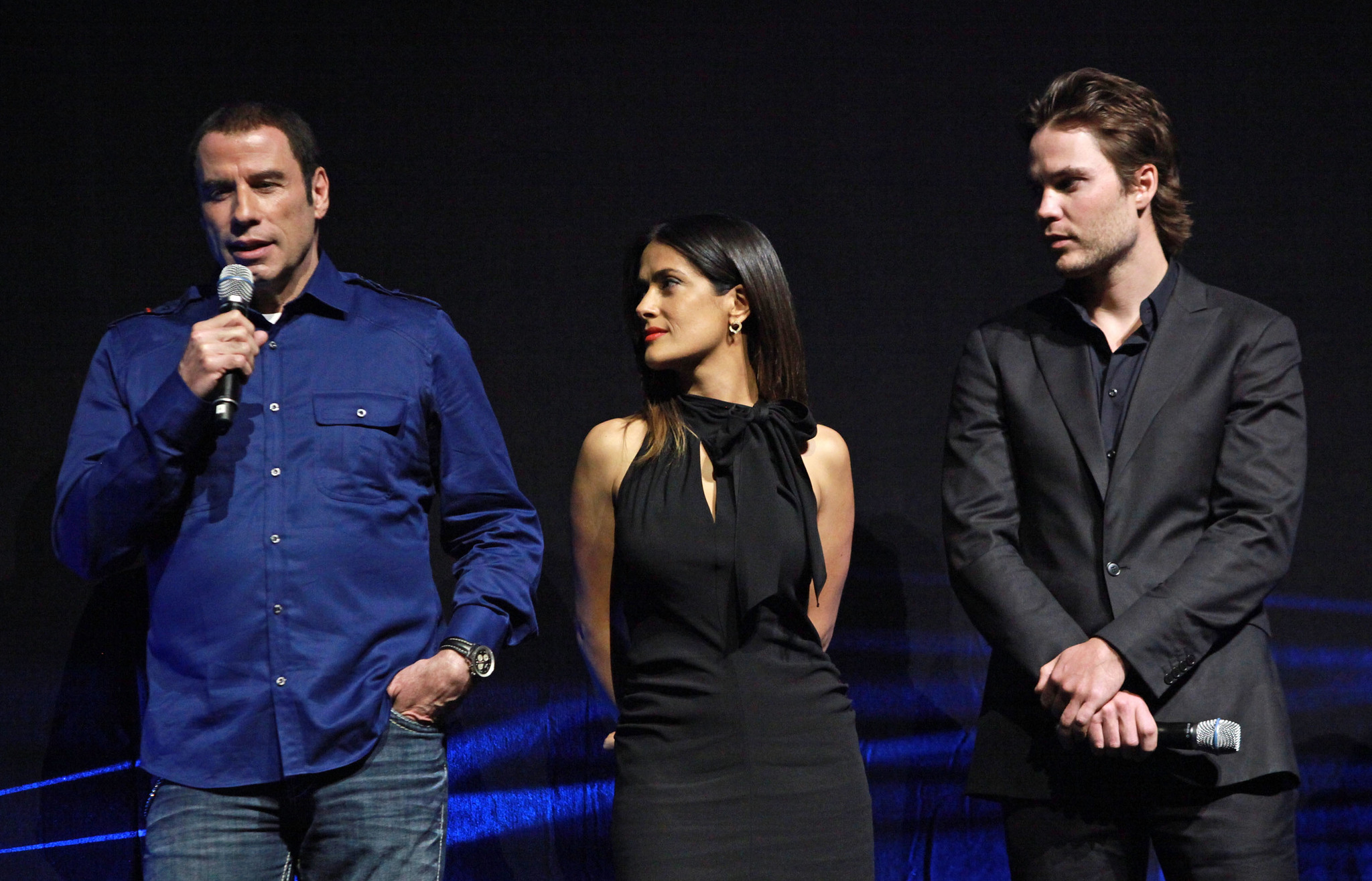 Salma Hayek, John Travolta and Taylor Kitsch