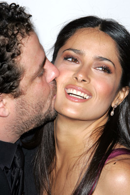 Salma Hayek and Brett Ratner at event of After the Sunset (2004)