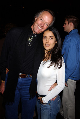 Salma Hayek and Peter Fonda at event of The Maldonado Miracle (2003)