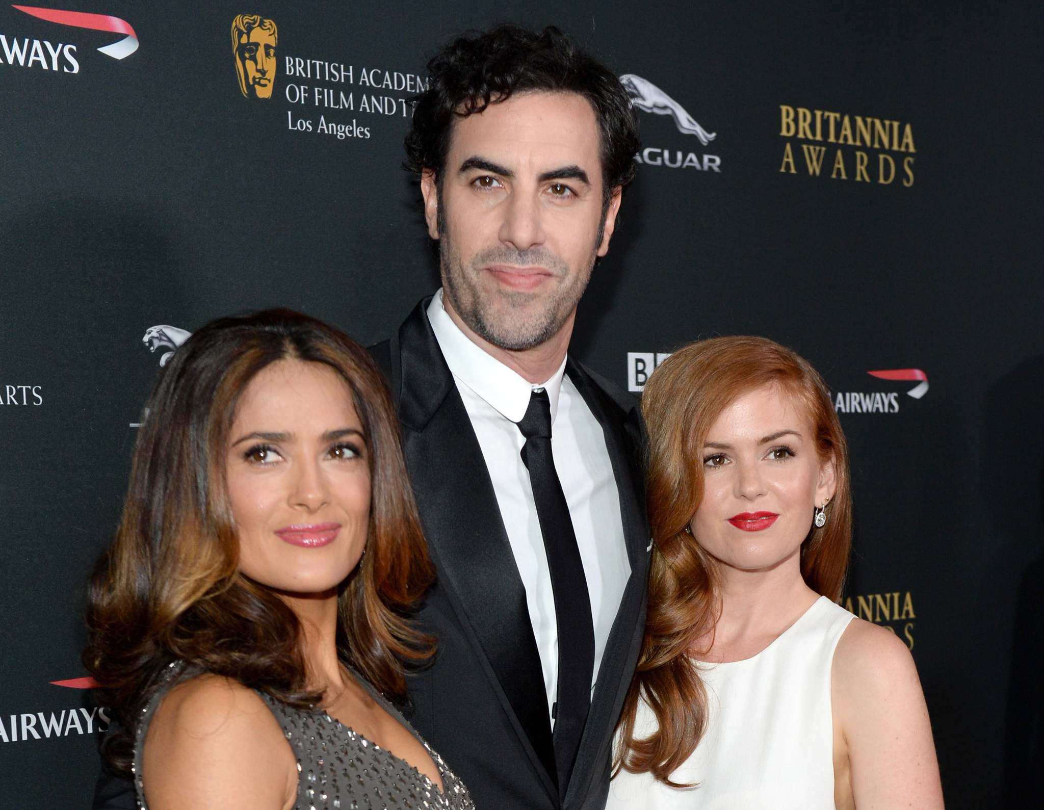 Salma Hayek, Sacha Baron Cohen and Isla Fisher