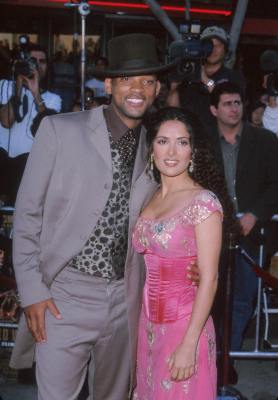 Salma Hayek and Will Smith at event of Laukiniai Laukiniai Vakarai (1999)