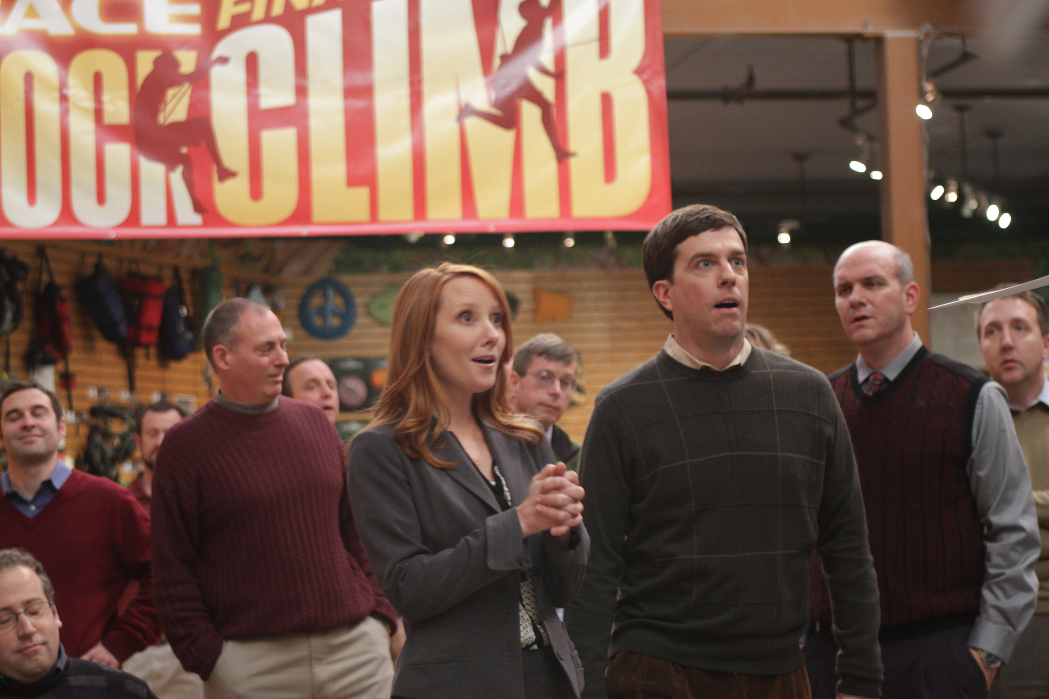 Still of Anne Heche and Ed Helms in Cedar Rapids (2011)