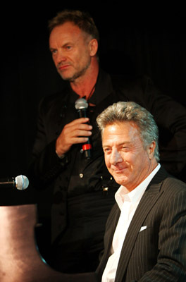 Dustin Hoffman and Sting