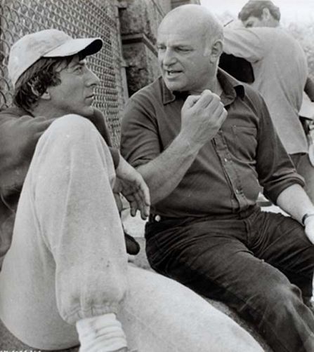 Dustin Hoffman and John Schlesinger in Marathon Man (1976)