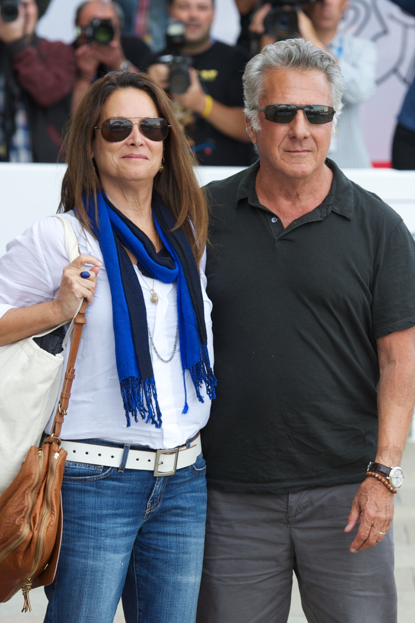 Dustin Hoffman and Lisa Gottsegen