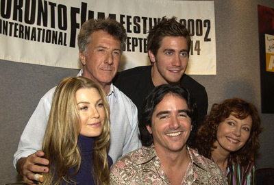 Dustin Hoffman, Susan Sarandon, Jake Gyllenhaal, Ellen Pompeo and Brad Silberling at event of Moonlight Mile (2002)