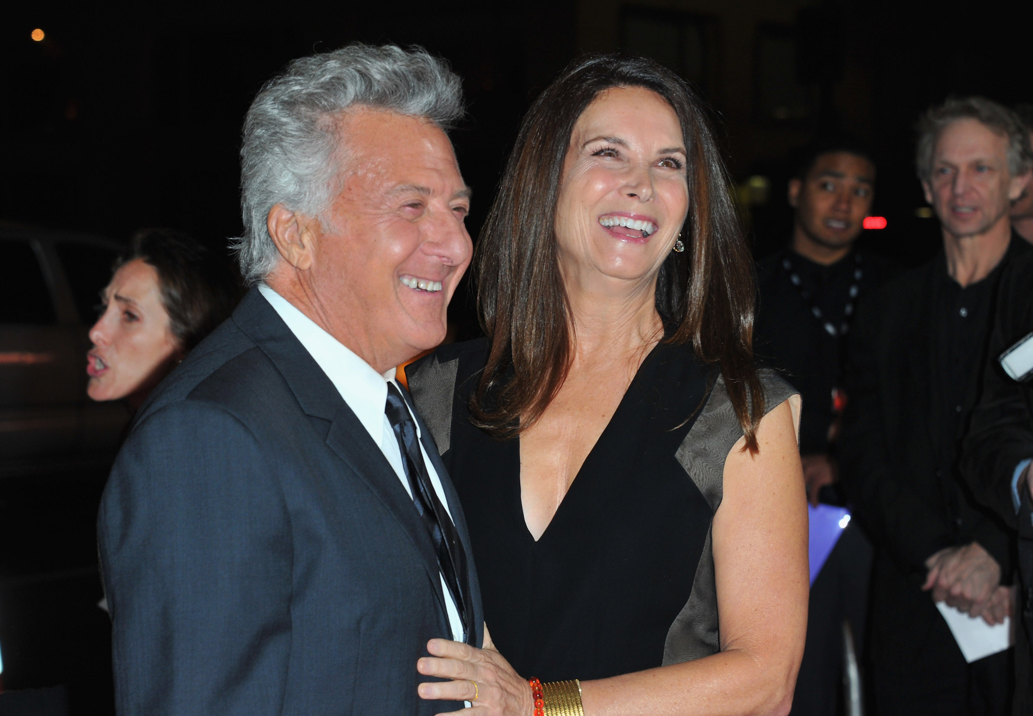 Dustin Hoffman and Lisa Hoffman at event of Luck (2011)