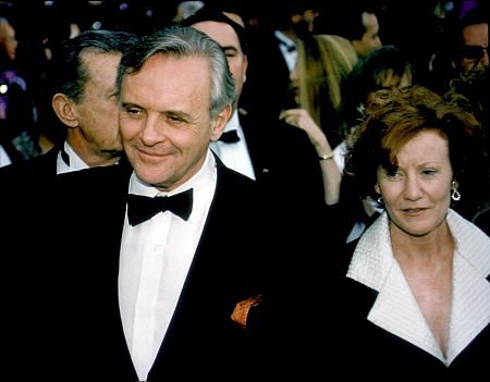 with wife Jenni arriving at the Academy Awards