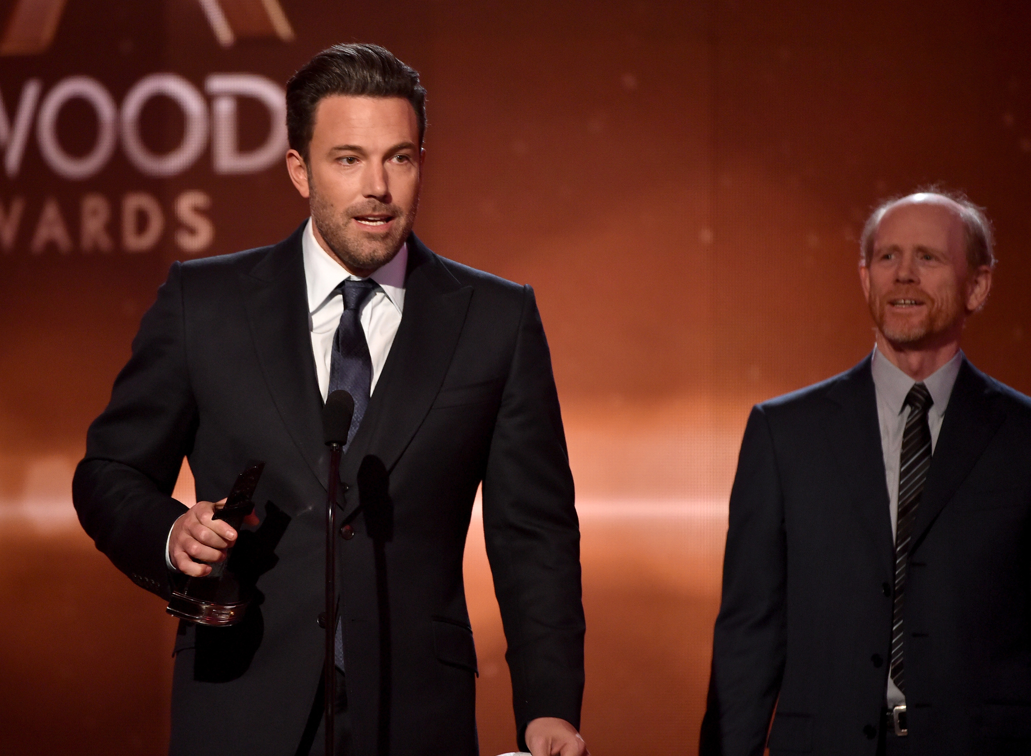 Ron Howard and Ben Affleck at event of Hollywood Film Awards (2014)